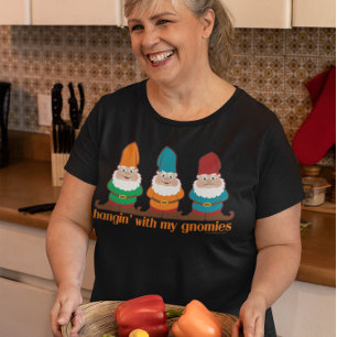 Camiseta Triblenda Divertido Hangin Con Mis Gnomías