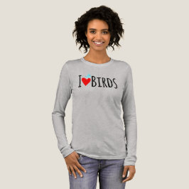 Camiseta Triblenda  Divertido Me Encantan Los Pájaros 