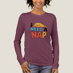 Camiseta Triblenda Divertido Necesita Una Siesta Lindo Sueño Dibujo A