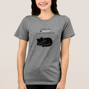 Camiseta Triblenda Divertido Personalizado Me Desperté Gato Introvert