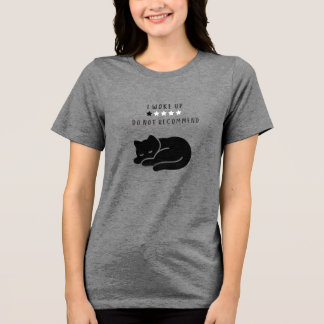Camiseta Triblenda Divertido Personalizado Me Desperté Gato Introvert