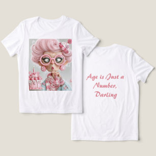 Camiseta Triblenda Divertido Rosa Sassy Envejecimiento