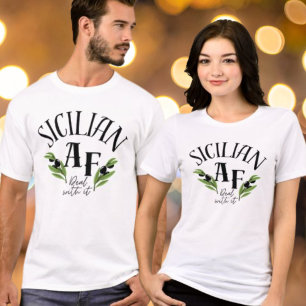 Camiseta Triblenda Divertido "Siciliano AF - Aceptalo" Patrimonio 
