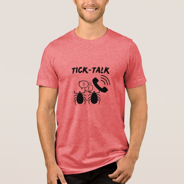 Camiseta Triblenda Divertido y pegadizo charla de tick | Rayas | Cami (Anverso)