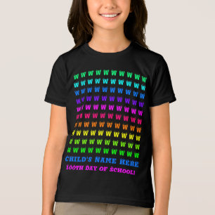 Camiseta Triblenda Divertido y personalizado arcoiris infantil cumple