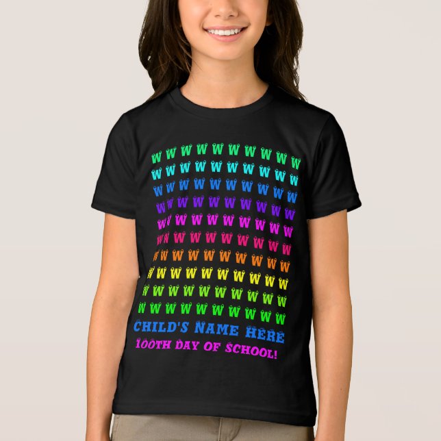 Camiseta Triblenda Divertido y personalizado arcoiris infantil cumple (Anverso)