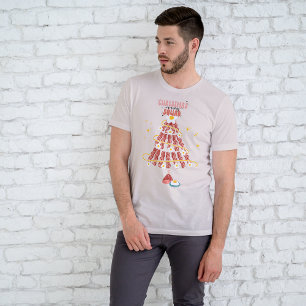 Camiseta Triblenda Diviértete con Bacon & Huevos Equipo de Navidad en