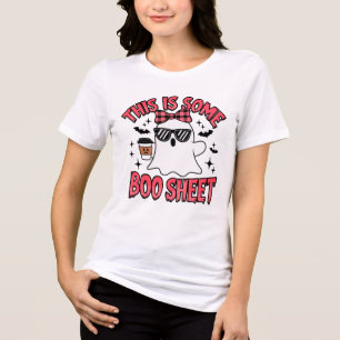 Camiseta Triblenda Diviértete con la hoja de fantasma de Halloween di