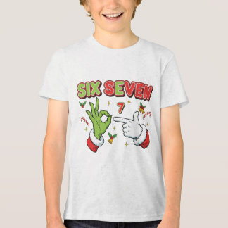 Camiseta Triblenda Diviértete Navidad Seis Siete Monstruo Verde Fiest