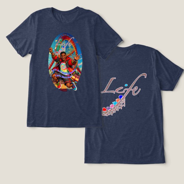 Camiseta Triblenda ¡Divirtámonos! (Diseño Anverso y Reverso)