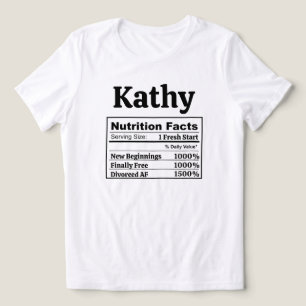 Camiseta Triblenda Divorciada Divertida AF Nuevos Comienzos Humor de 