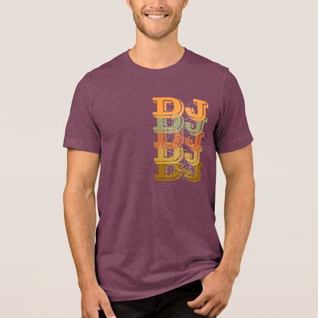 Camiseta Triblenda DJ en diversos colores (Anverso)