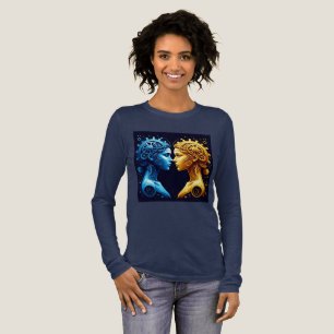 Camiseta Triblenda Doble retrato artístico de mecánica complementaria