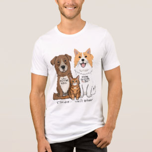 Camiseta Triblenda "Dog Dad – Funny & Stylish Pet Lover Men's T-Shirt