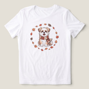 Camiseta Triblenda Dog Mom Fall Edition SOLO BLANCO
