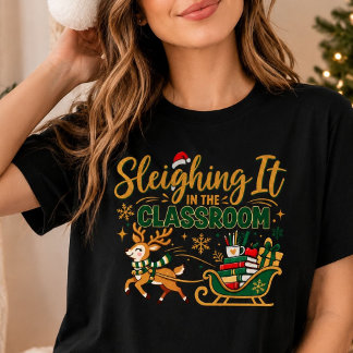 Camiseta Triblenda Dominándolo en el Aula Profesor de Navidad