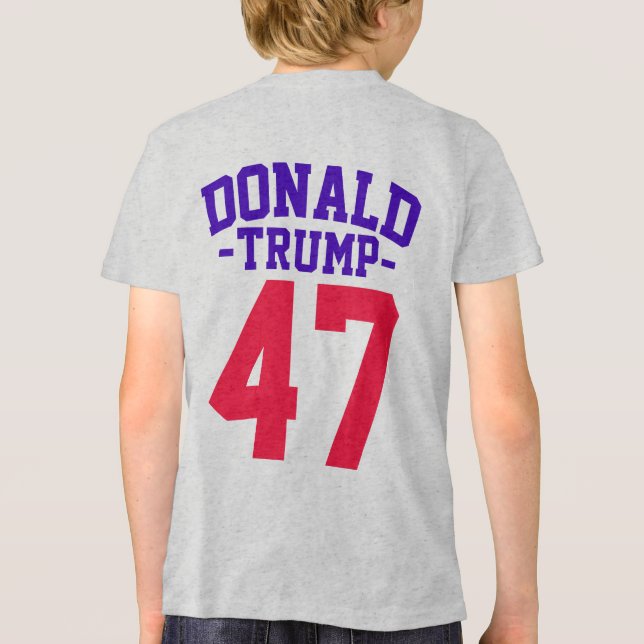 Camiseta Triblenda Donald Trump 47 elecciones presidenciales 2024 (Reverso )