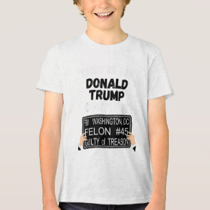 Camiseta Triblenda Donald Trump: Convicto de prisión contra Trump