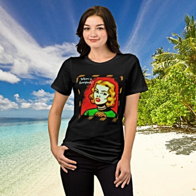 Camiseta Triblenda ¿Dónde Están Todos? - Tee de arte de historietas r (Subido por el creador)