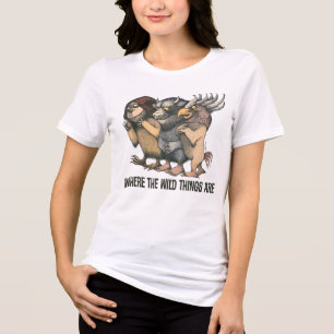 Camiseta Triblenda Donde los monstruos salvajes Criaturas