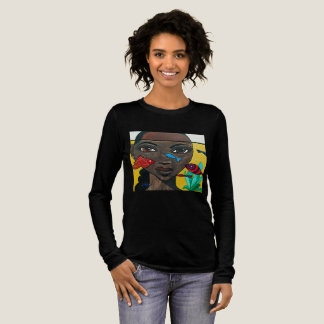 Camiseta Triblenda Donde Nadan los Pensamientos | Arte de Mujer Negra