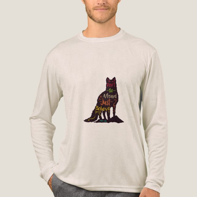 Camiseta Triblenda Don't we afraid just believe t shirt design (Anverso)