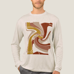 Camiseta Triblenda Dorado Brown Tan Negrita Gran MCM Aspecto Arte Res