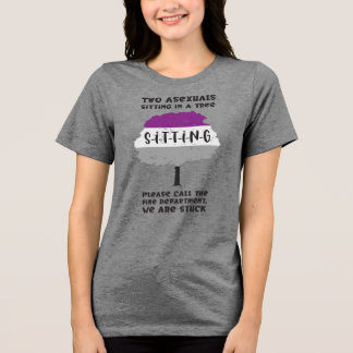 Camiseta Triblenda Dos asexuales sentados en un árbol