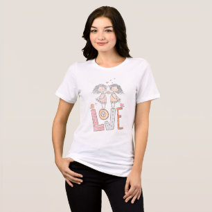 Camiseta Triblenda Dos chicas enamoradas