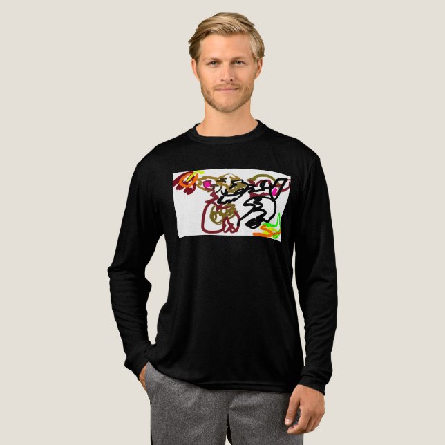 Camiseta Triblenda Dos lobos Otoño (Anverso Completo)