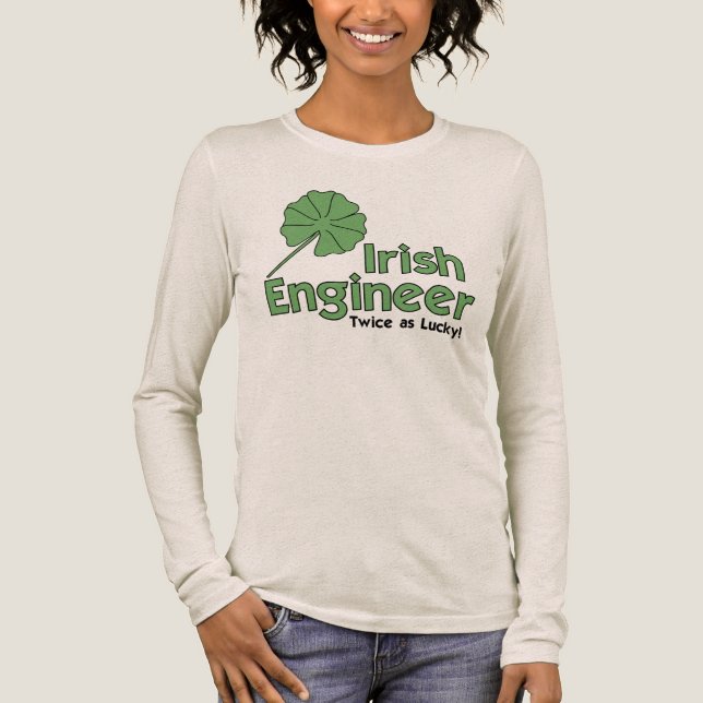 Camiseta Triblenda Dos Veces Como Camiseta Afortunada (Anverso)