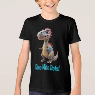 Camiseta Triblenda Dot de dinosaurios Polka Dot Dots Dino-Mite