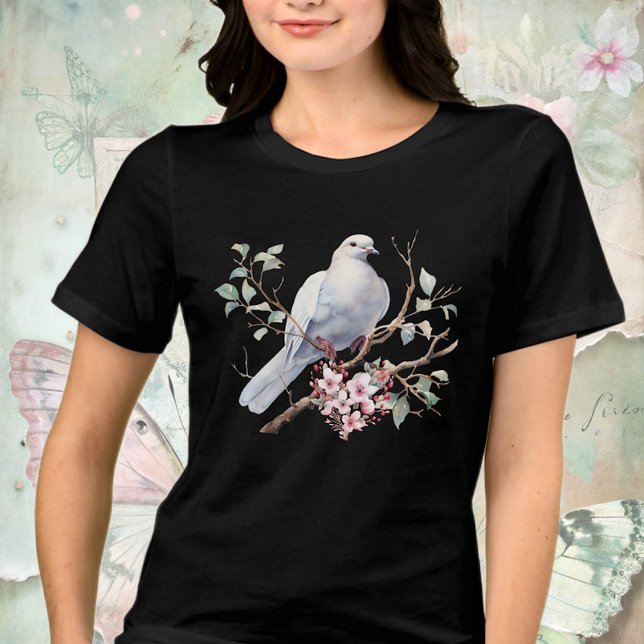 Camiseta Triblenda Dove and Flower Heart (Subido por el creador)