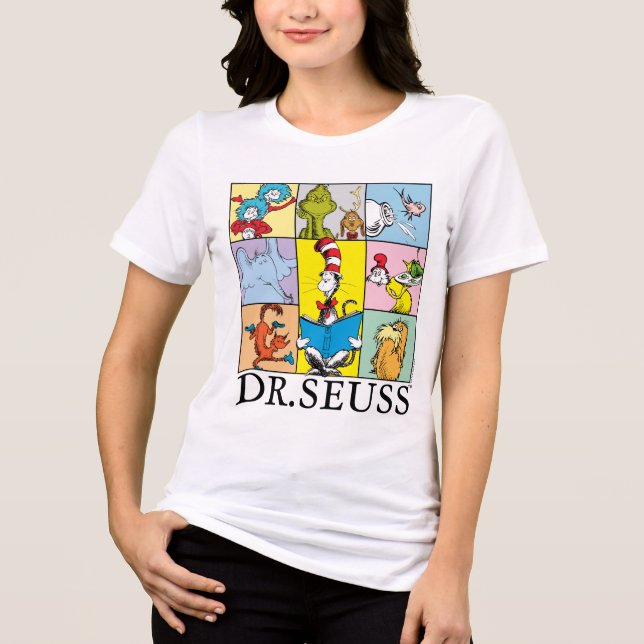 Camiseta Triblenda Dr. Seuss | Gráfico de historias (Anverso)