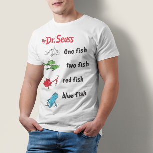Camiseta Triblenda Dr. Seuss   Un Pescado Dos Peces - Vintage