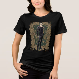 Camiseta Triblenda Draco Malfoy Marco Adornado Anime