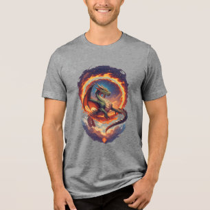 Camiseta Triblenda Dragón de Fuego Majestuoso