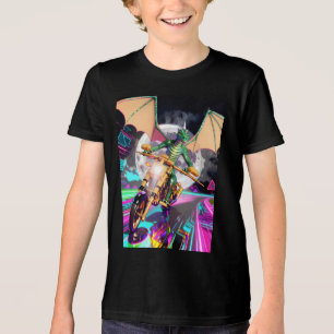 Camiseta Triblenda Dragón montando motocicleta