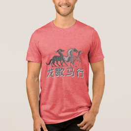 Camiseta Triblenda Dragon Rests, Horse Rises | Lunar New Year | Light