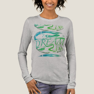 Camiseta Triblenda "Dream" Aqua Light Green Resumen Inspirador