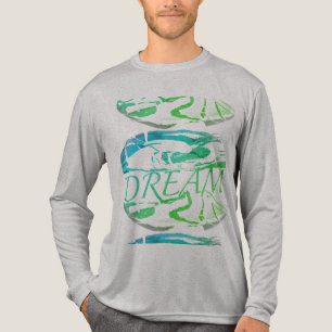 Camiseta Triblenda "Dream" Aqua Light Green Resumen Inspirador