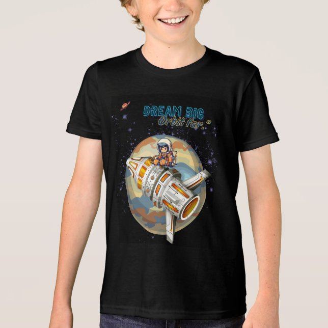 CAMISETA TRIBLENDA DREAM BIG ORBIT LEJOS (Anverso)