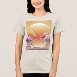 Camiseta Triblenda Dreamy Gold Sunset Ilustracion T-Shirt