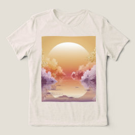 Camiseta Triblenda Dreamy Gold Sunset Ilustracion T-Shirt