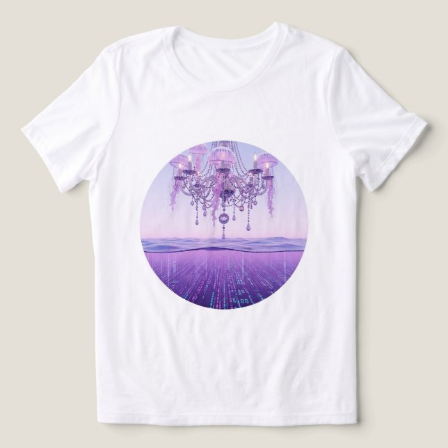 Camiseta Triblenda Dreamy Underwater Chandelier 💜 🌊 (Diseño delantero )