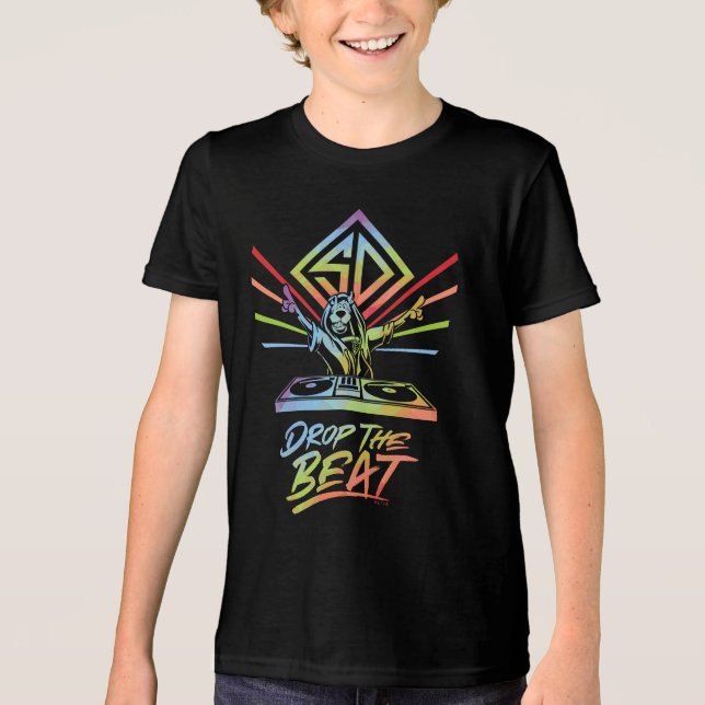 Camiseta Triblenda Drop the Beat: DJ Scooby-Doo (Anverso)