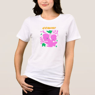 Camiseta Triblenda "Dualidad y curiosidad - Rótulo Gemini Zodiac