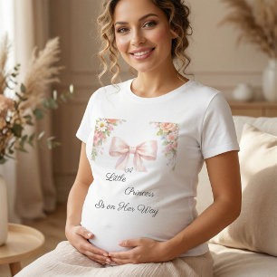 Camiseta Triblenda Ducha de Bebé Niña Princesita Coqueta con Lazo Ros