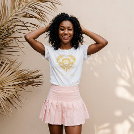 Camiseta Triblenda Ducha de Novia de Pickleball con Palma Tropical Re