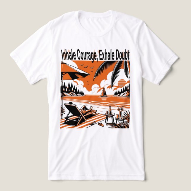 Camiseta Triblenda Duda exhalante de valor inhalatorio - Motivacional (Diseño delantero )